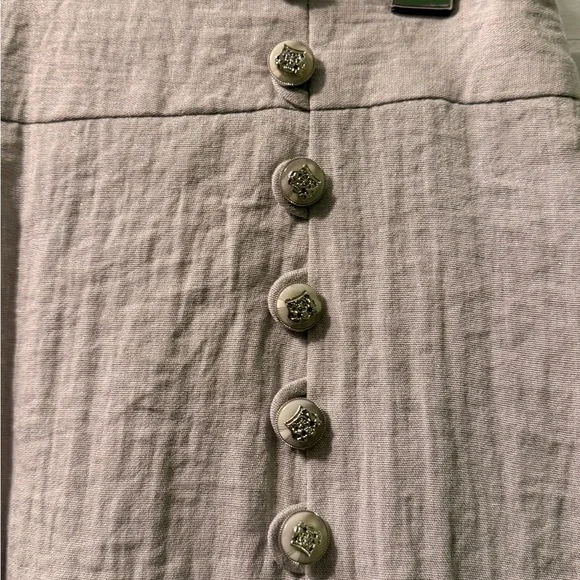 Sarah Collection Textured Cream Skirt / Blazer Set - Picture 5 of 15